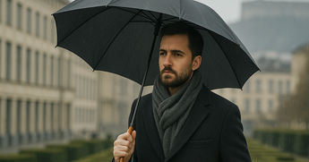 Parapluie Homme : L'élégance sous un ciel pluvieux