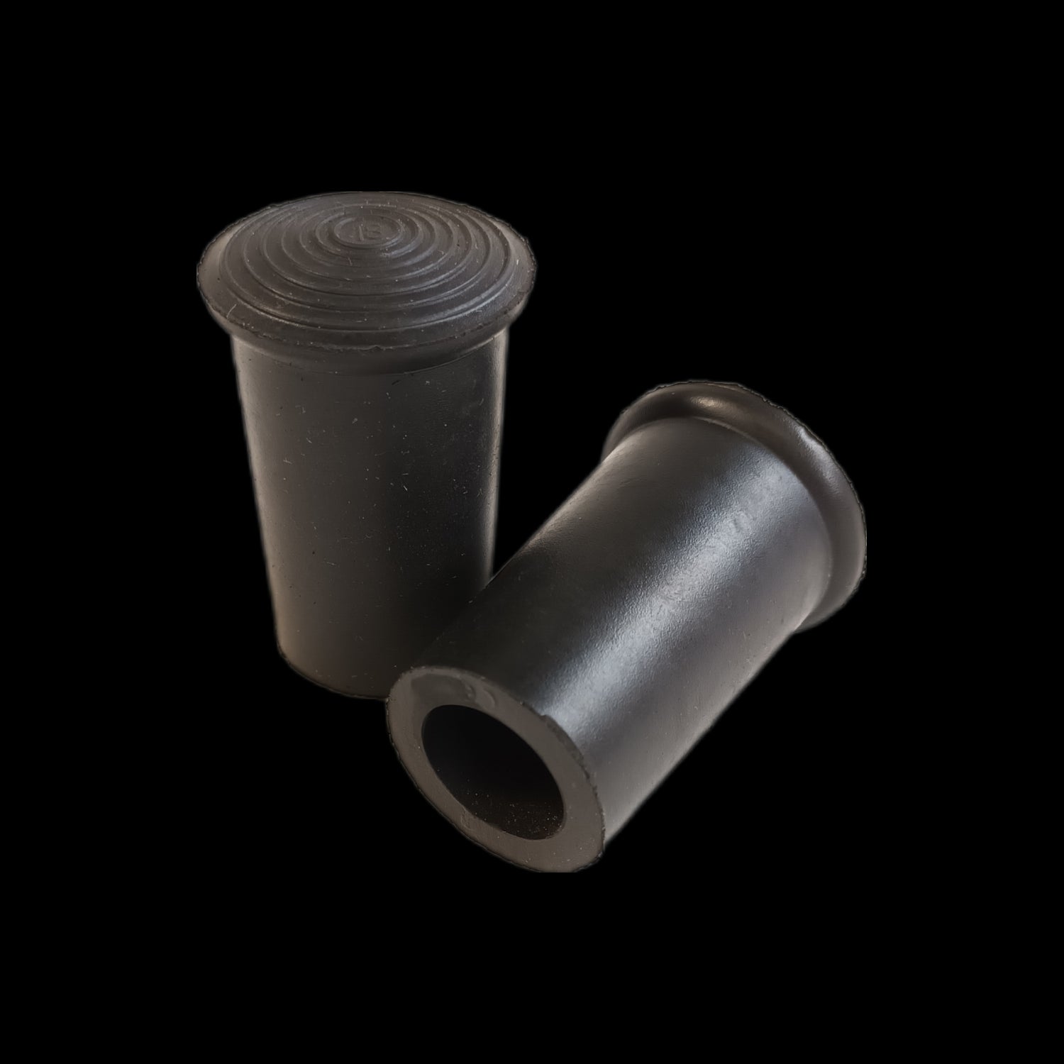 Bout caoutchouc 18mm - couleur Noir