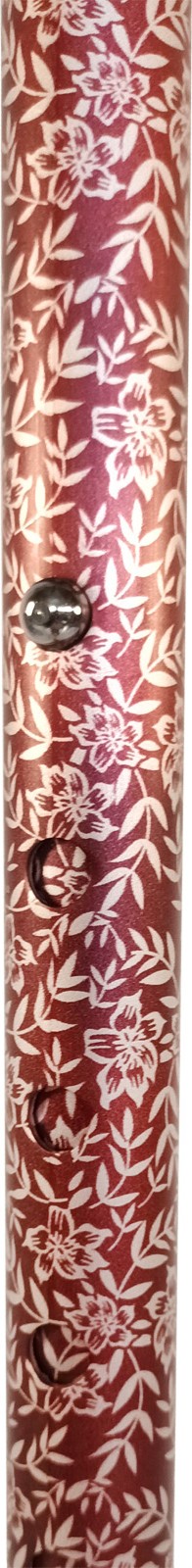 Canne pliante, télescopique de 87 à 97cm, tube aluminiu - couleur Bordeaux