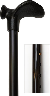 Canne télescopique de 74 à 97cm, tube aluminium noir, p - couleur Noir