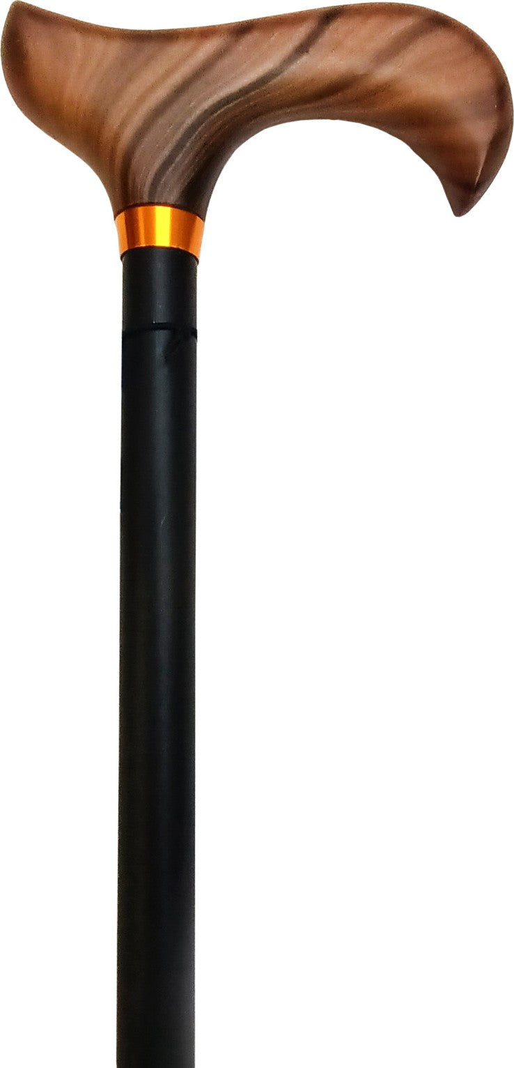 Canne télescopique de 76,5 À 99cm, tube aluminium noir,