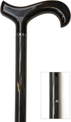 Canne télescopique de 77,5 à 93 cm, tube aluminium, à d - couleur Noir