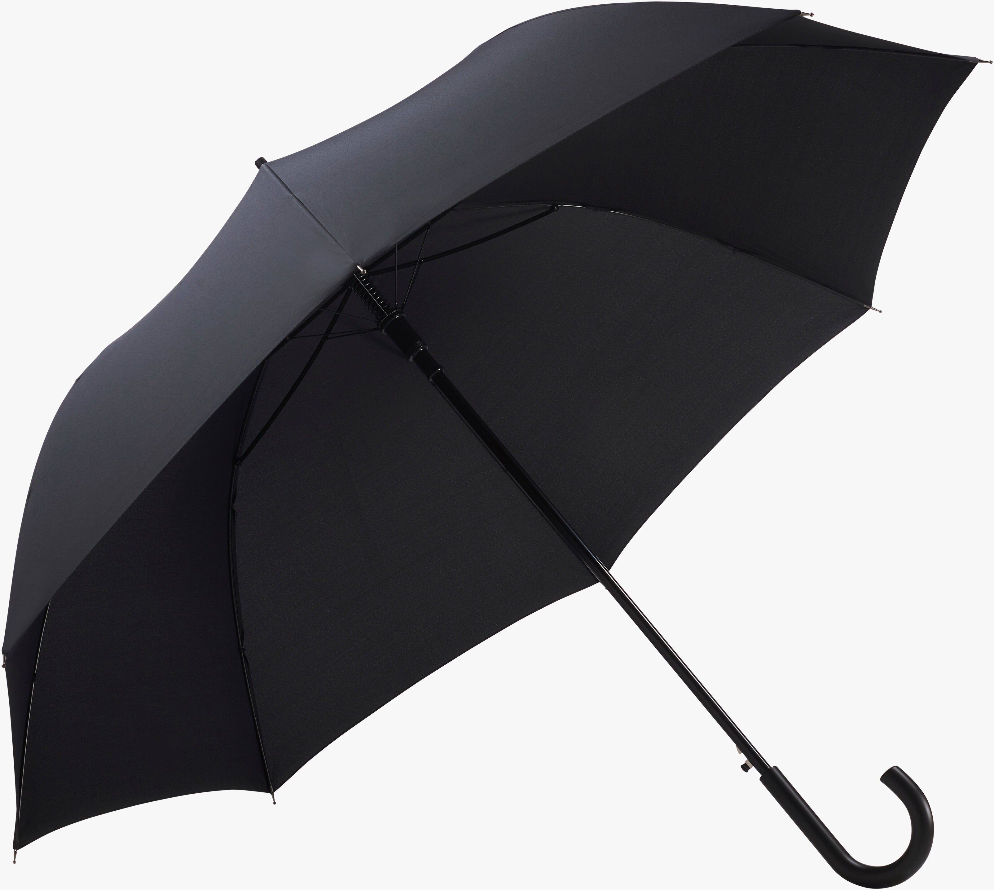 Doppler - Parapluie canne extra long Fiber Blackstar AC - noir
