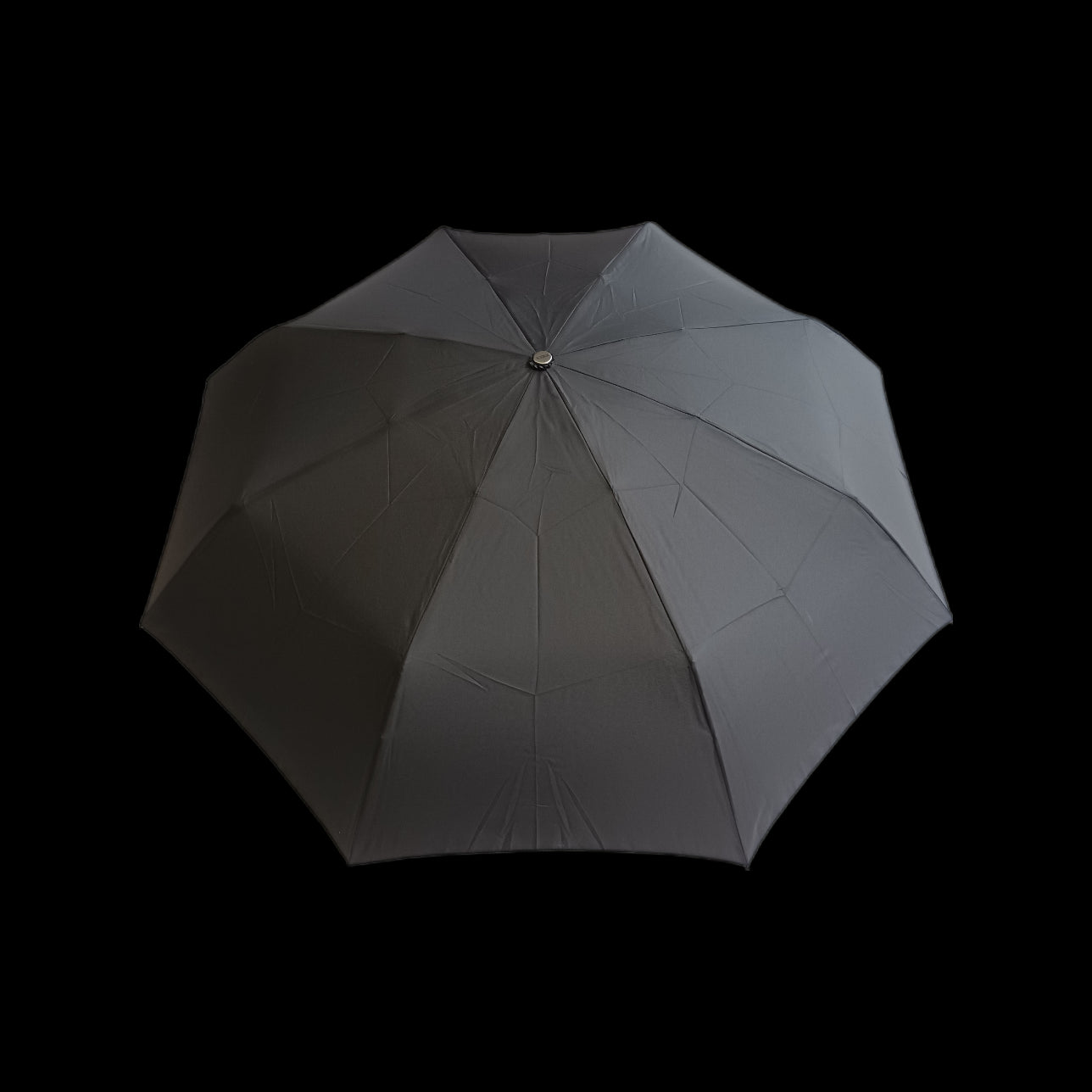 Duomatic Parapluie Homme, uni noir, avec fourreau en skai - couleur Noir