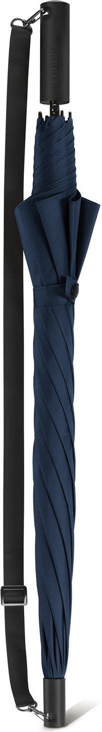 Long parapluie AC uni avec bandouillière - couleur Marine