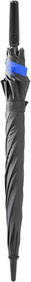 Long parapluie bicolore marine/gris - couleur Gris