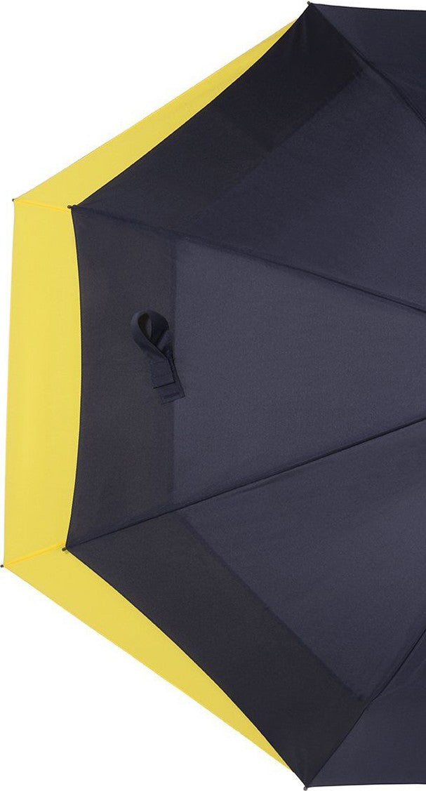 Long parapluie bicolore marine/jaune - couleur Jaune
