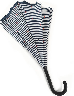 Long parapluie bicolore réversible - couleur Marine