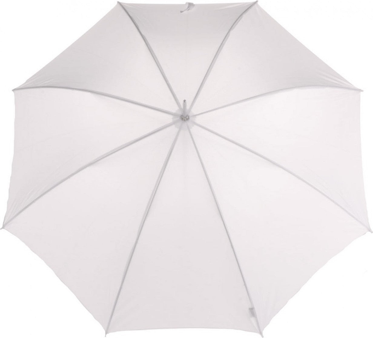 Long parapluie blanc de cérémonie avec canne - couleur Blanc