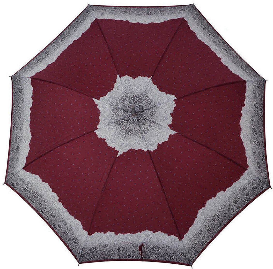 Long parapluie bordeaux Carbonsteel poignée arrondie - couleur Bordeaux