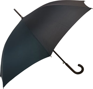Long parapluie cambridge noir avec canne - couleur Noir