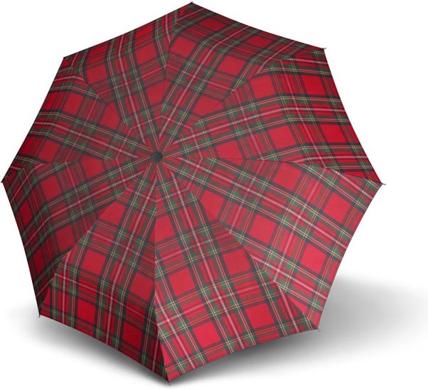Long parapluie carbonsteel karo poignée arrondie - couleur Rouge
