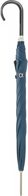 Long parapluie carbonsteel uni avec petits pois blanc e - couleur Marine