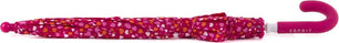 Long parapluie cœurs manche rose courbé - couleur Rose