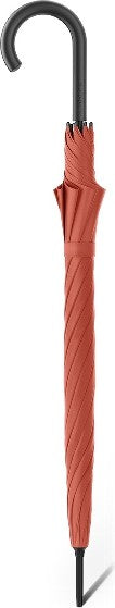 Long parapluie Esprit uni avec canne - couleur Orange