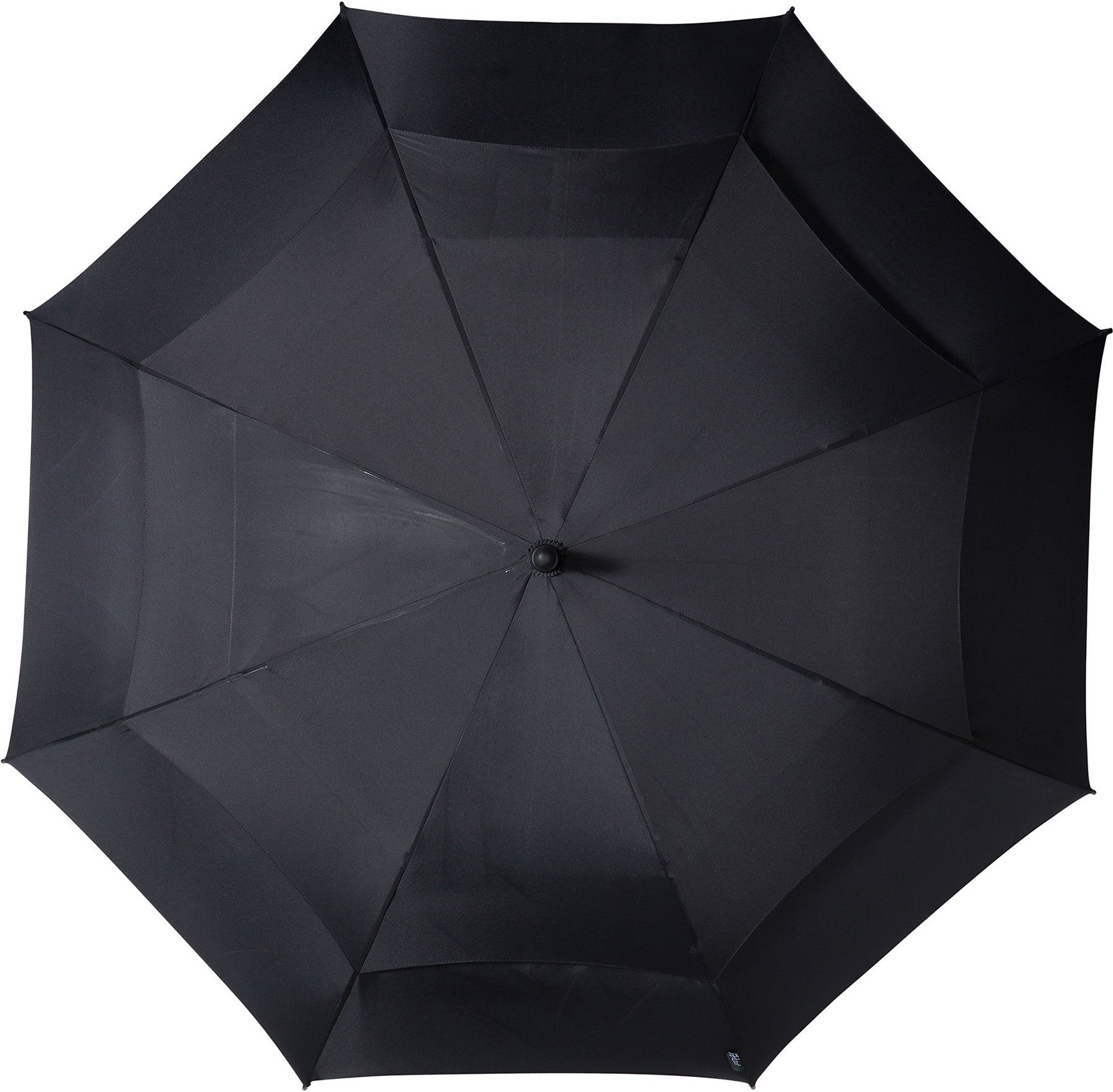 Long parapluie Falcone uni poignée droite - couleur Noir