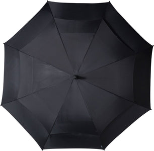Long parapluie Falcone uni poignée droite - couleur Noir