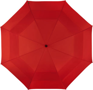 Long parapluie Falcone uni poignée droite - couleur Rouge
