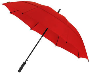 Long parapluie Falcone uni poignée droite - couleur Rouge