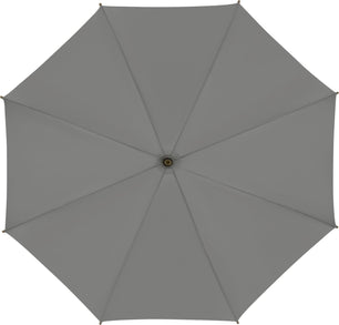 Long parapluie Falcone uni poignee en bambou - couleur Gris
