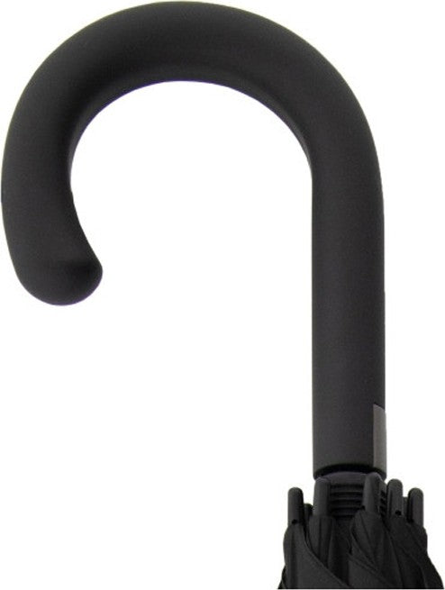 Long parapluie fiber flex big AC noir avec canne