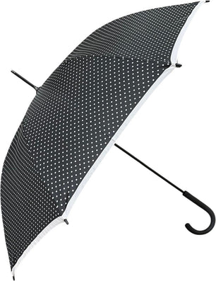Long parapluie fiber flex graphics avec  canne - couleur Noir