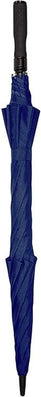 Long parapluie fiber golf uni avec poignée droite - couleur Bleu