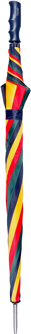 Long parapluie golf multicolore avec bleu poignée droit - couleur Bleu