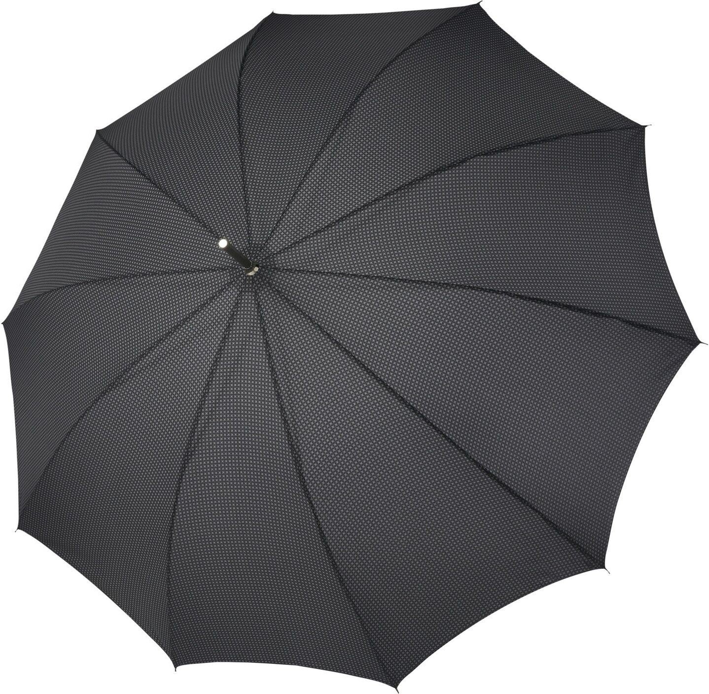 Long parapluie homme carbonsteel noir avec étoiles gris - couleur Noir