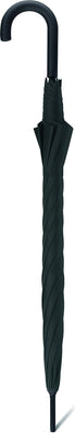 LONG PARAPLUIE HOMME UNI AVEC CANNE - couleur Noir