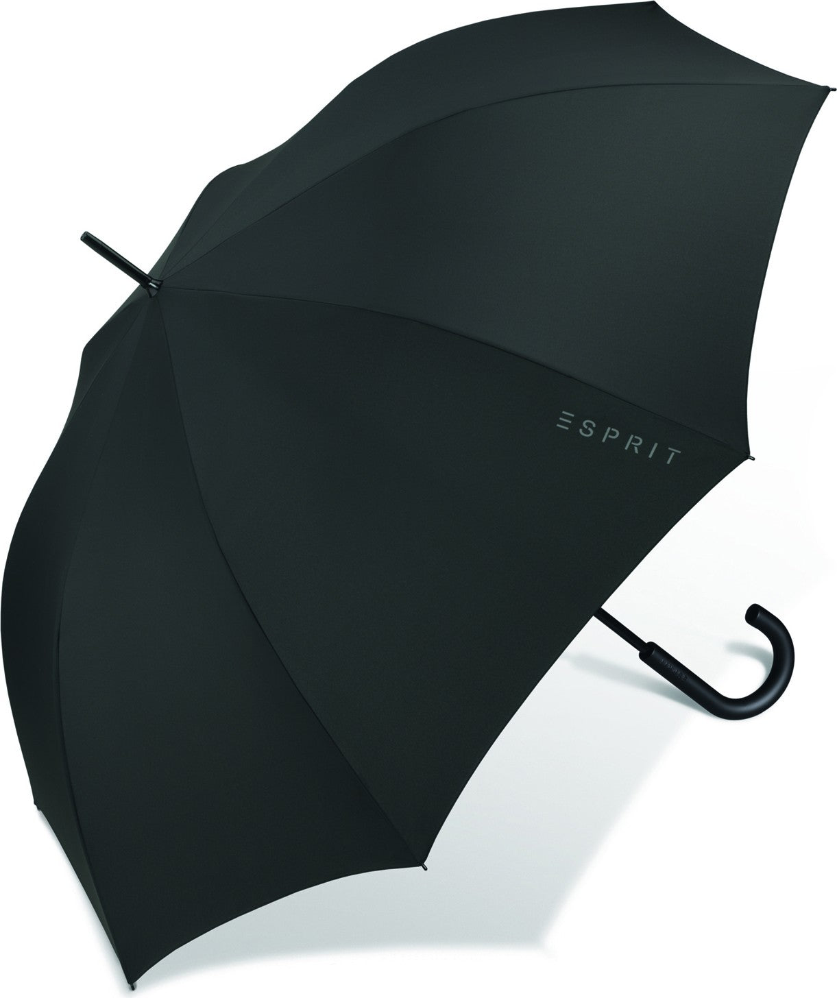 LONG PARAPLUIE HOMME UNI AVEC CANNE - couleur Noir