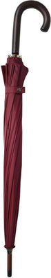Long parapluie london uni avec canne - couleur Bordeaux