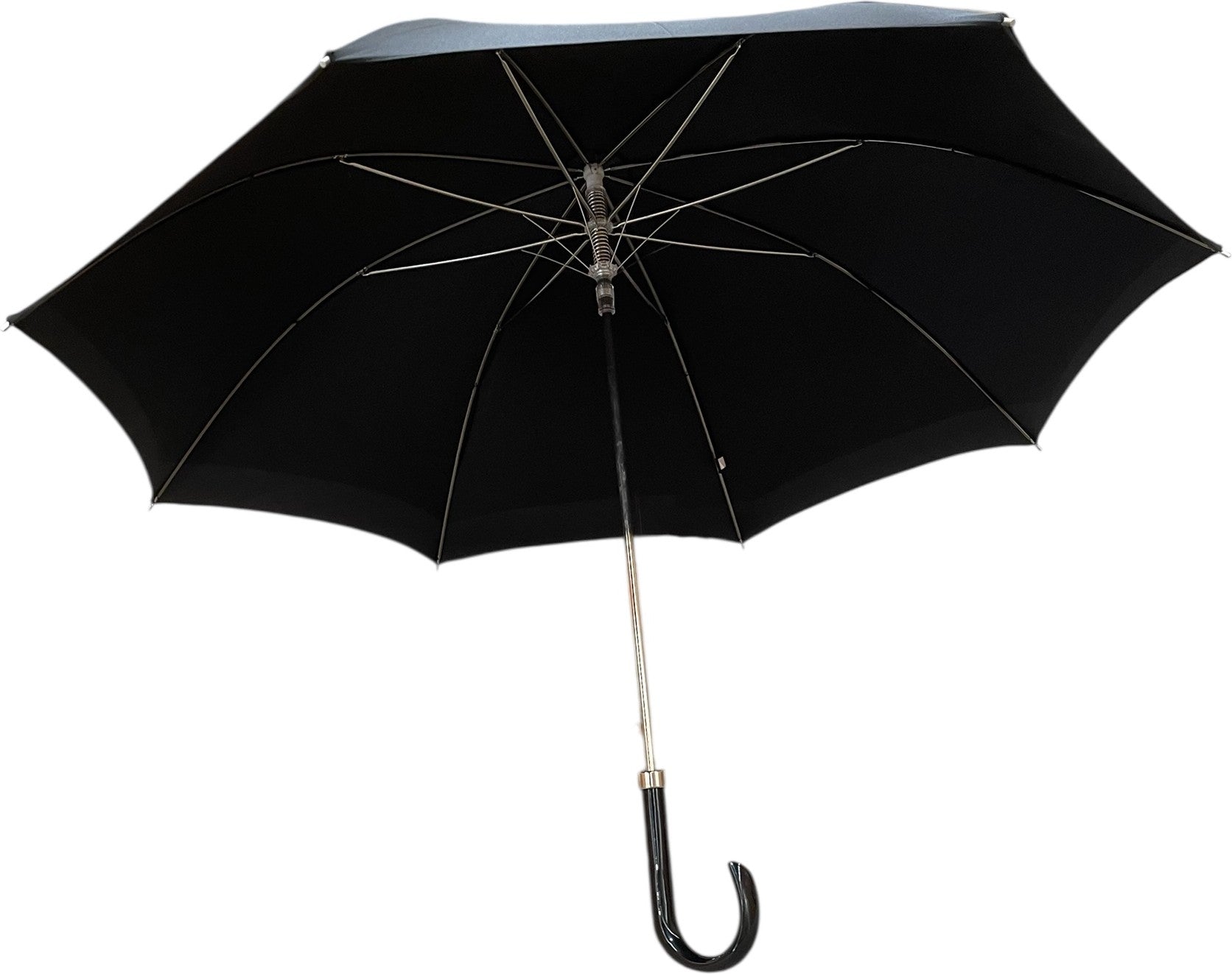 Long parapluie Mesh noir uni perles - couleur Noir