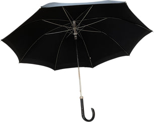 Long parapluie Mesh noir uni perles - couleur Noir