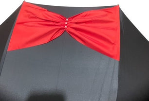 Long parapluie Mesh noir uni perles - couleur Noir