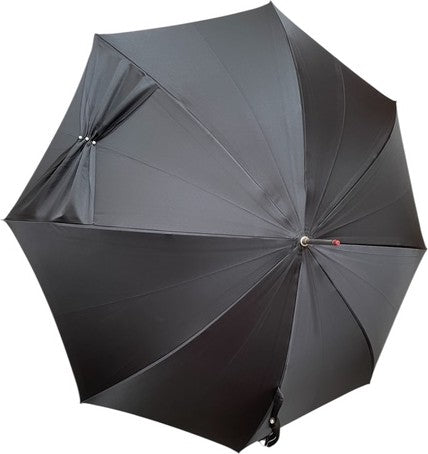 Long parapluie Mesh noir uni perles - couleur Noir
