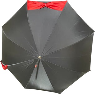 Long parapluie Mesh noir uni perles - couleur Noir