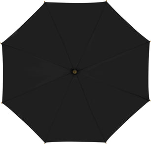 Long parapluie Falcone uni poignee en bambou - couleur Noir