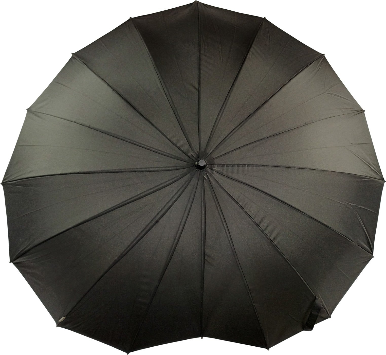 Long parapluie un i en forme de cœur - couleur Noir