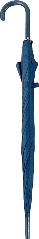 Long parapluie uni avec canne - couleur Marine