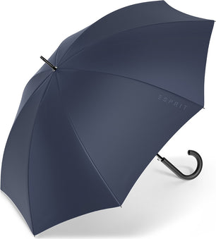 Long parapluie noir uni Esprit - couleur Marine
