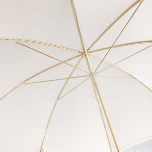 Long parapluie Vogue de cérémonie en dentelle - couleur Écru