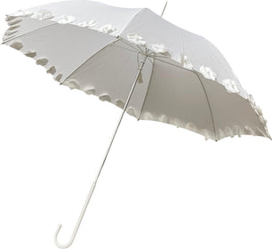 Long parapluie Vogue de cérémonie en dentelle - couleur Blanc