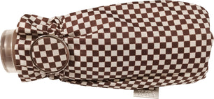 Parapluie de poche Vogue à damier beige et brun sur prorain.shop - couleur Marron