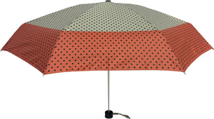 Moyen parapluie à pois manche ergonomique - couleur Rouge