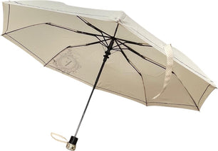 Moyen parapluie chic avec manche rond chic - couleur Beige