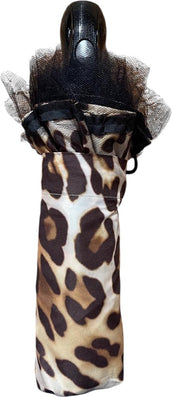 Moyen parapluie manche ergonomique - couleur Léopard