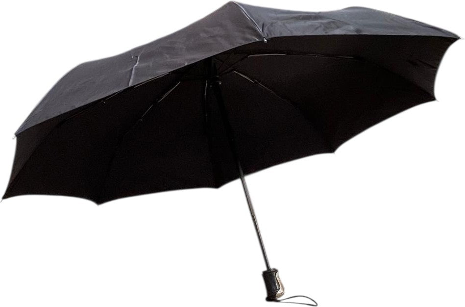 Moyen parapluie strass, manche noir ergonomique - couleur Noir