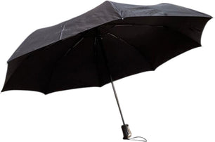 Moyen parapluie strass, manche noir ergonomique - couleur Noir