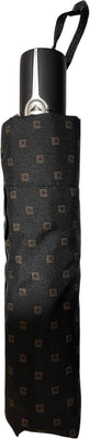 Parapluie de poche Pierre Cardin à motif poignée droite - couleur Petits Carrés Bruns